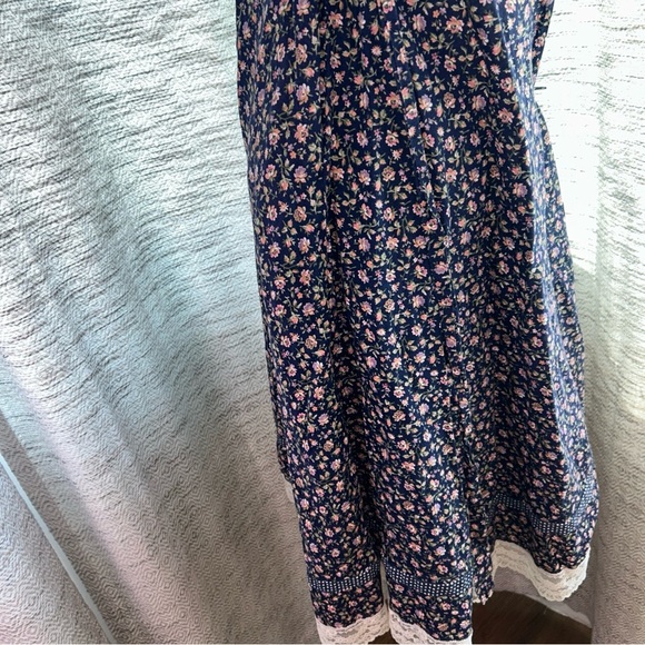 Gunne Sax by Jessica San Francisco 1970s Peplum Sundress Size 7 Fits like a 3 - Picture 10 of 16
